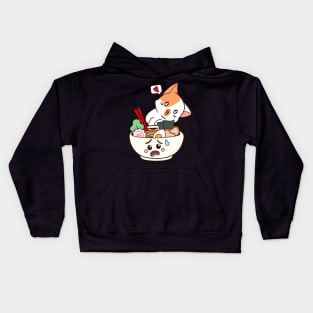 The Cat Love Ramen Kids Hoodie